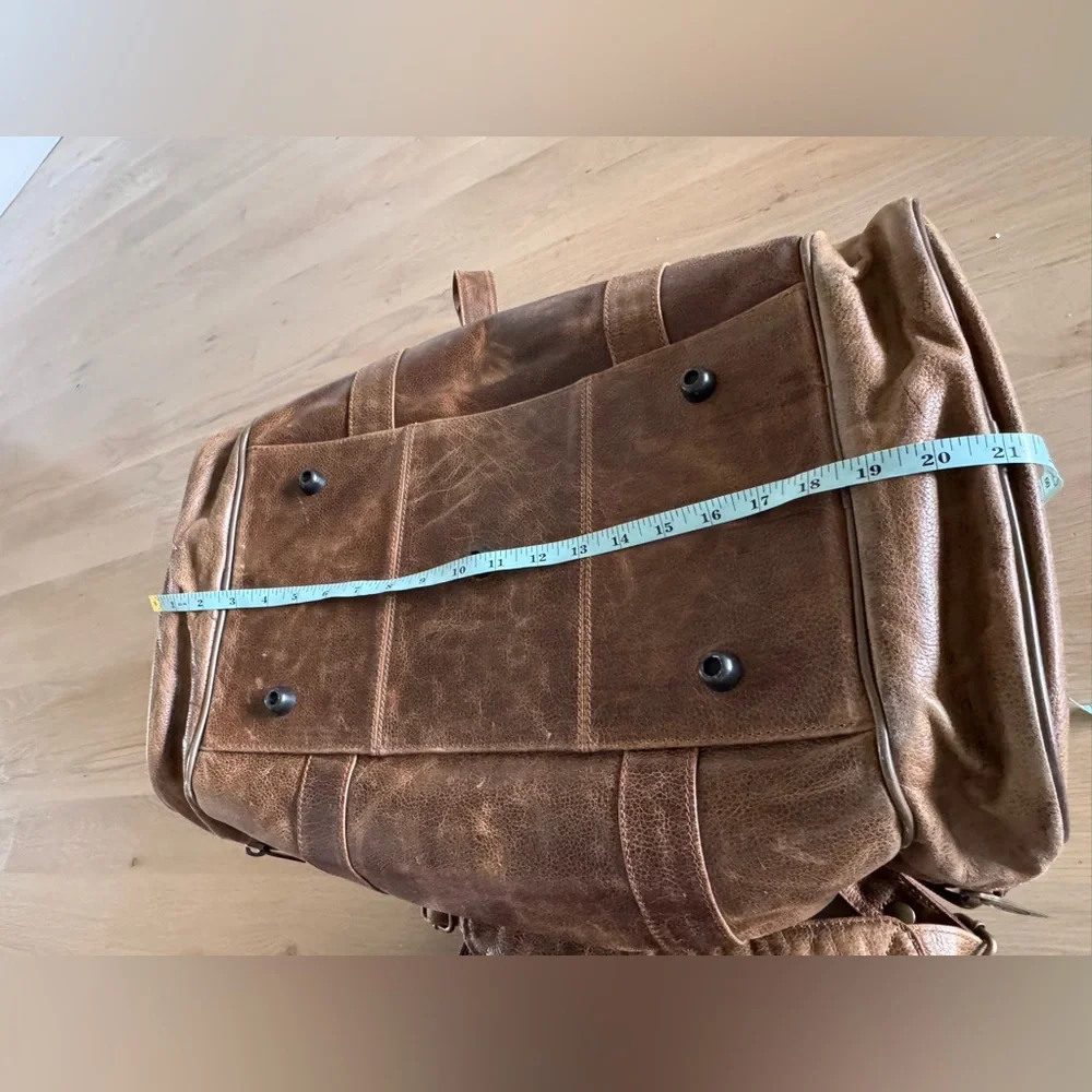 Amerileather brown leather dufflebag